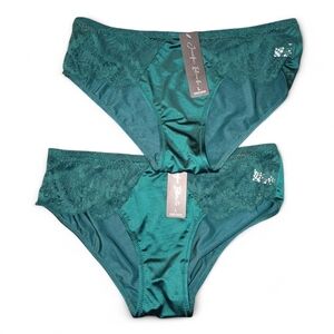 Green Lace Trim Panties